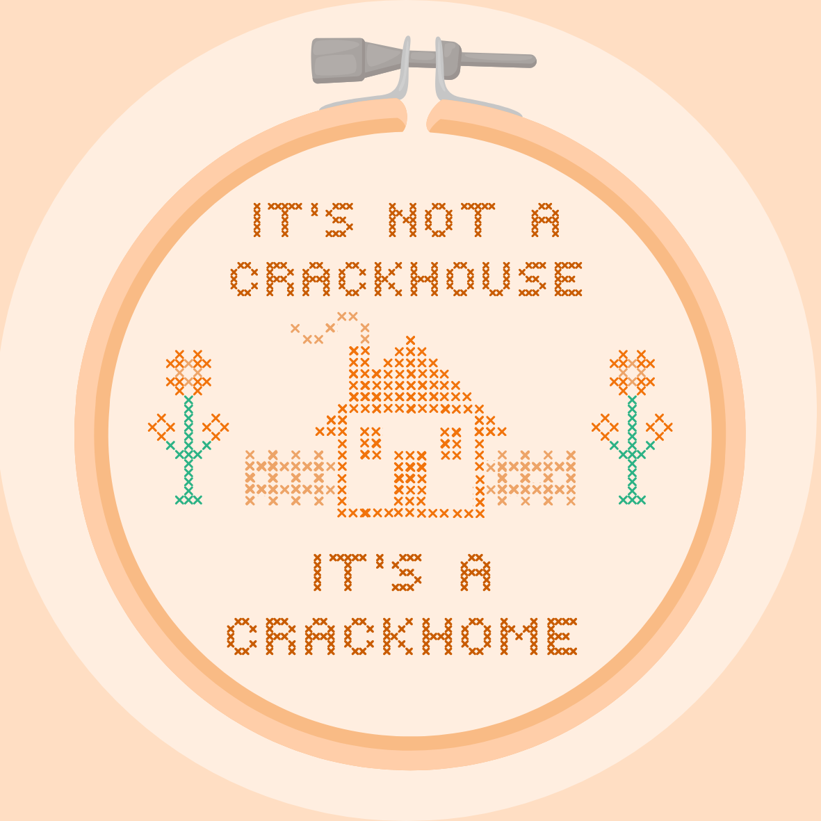 Crackhome sticker