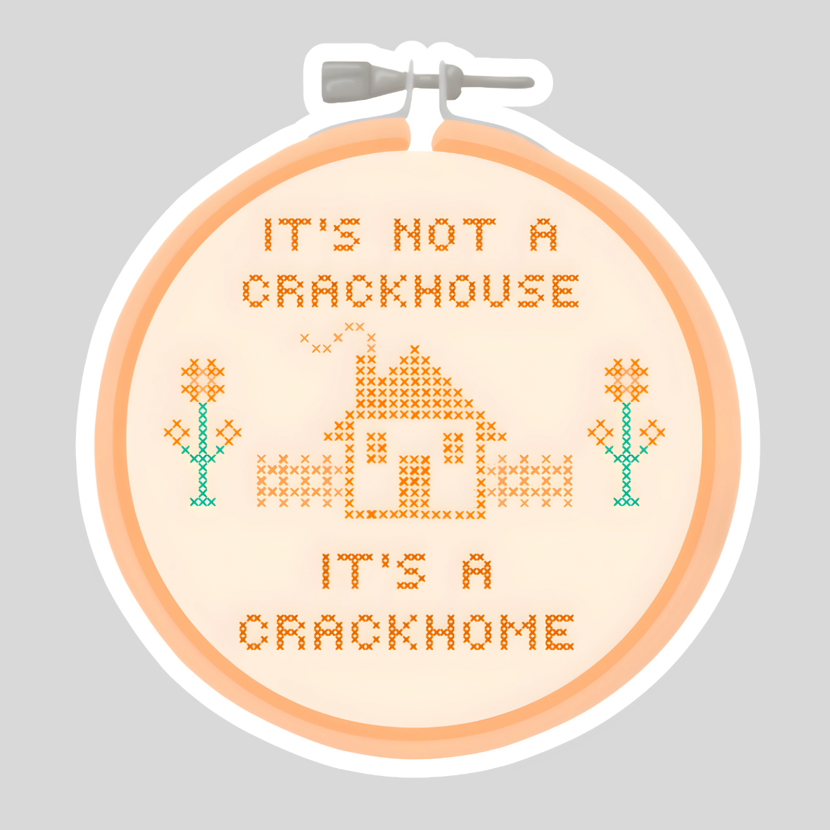 Crackhome sticker