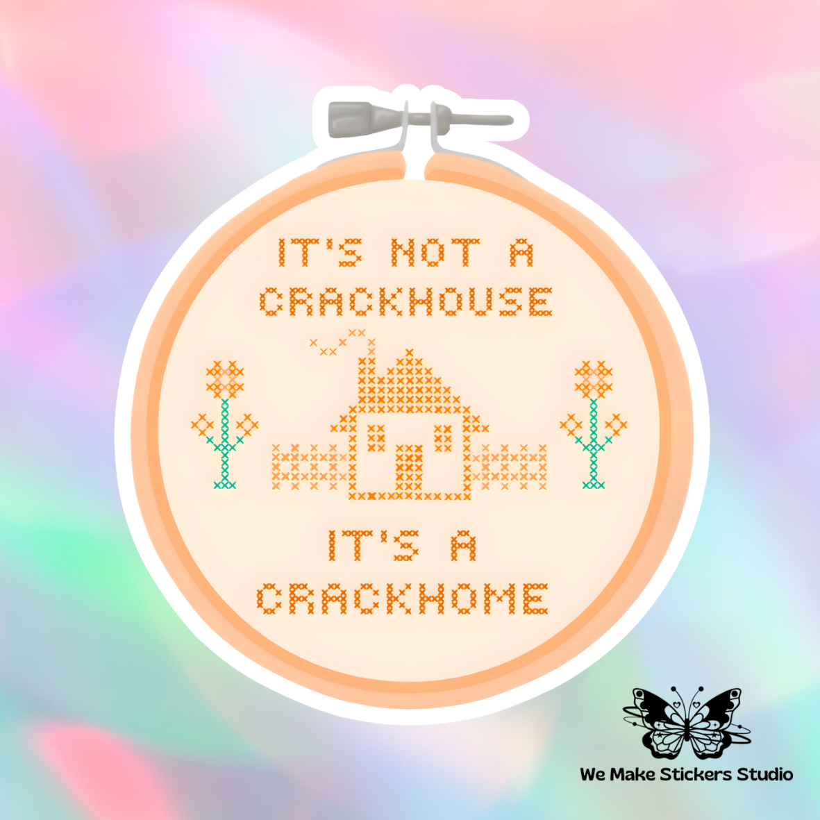 Crackhome sticker